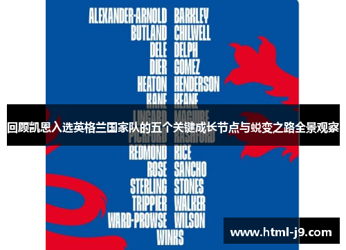 回顾凯恩入选英格兰国家队的五个关键成长节点与蜕变之路全景观察