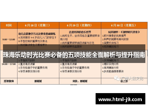 珠海乐动时光比赛必备的五项技能全面解析与提升指南 珠海乐动时光比赛必备的五项技能全面解析与提升指南