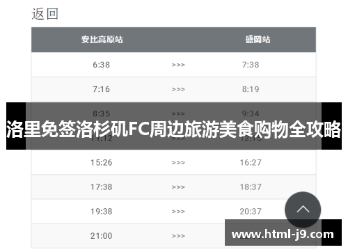 洛里免签洛杉矶FC周边旅游美食购物全攻略 洛里免签洛杉矶FC周边旅游美食购物全攻略