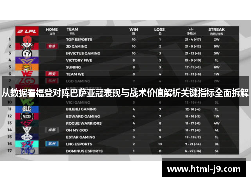 从数据看福登对阵巴萨亚冠表现与战术价值解析关键指标全面拆解